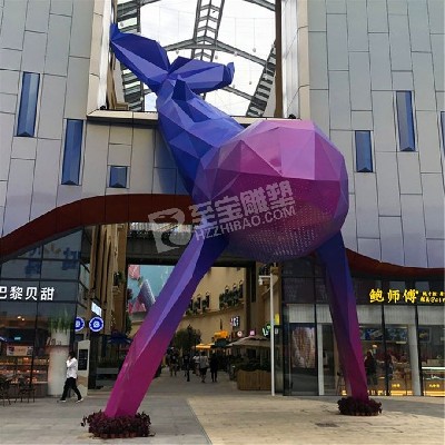 大型商場(chǎng)抽象魚(yú)不銹鋼雕塑定制