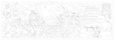 粟裕浮雕雕塑原創(chuàng)手繪設計稿