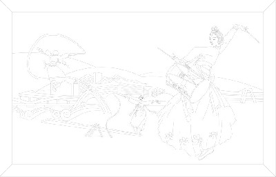 民族團(tuán)結(jié)浮雕雕塑原創(chuàng)手繪設(shè)計(jì)稿