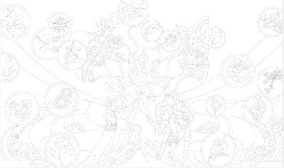 民族團(tuán)結(jié)浮雕雕塑原創(chuàng)手繪設(shè)計稿