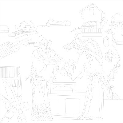 人文歷史浮雕雕塑原創(chuàng)手繪設(shè)計(jì)稿