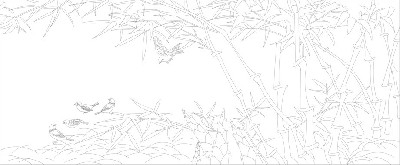 山水風景浮雕雕塑原創(chuàng)手繪設計稿