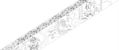 鄉(xiāng)村振興浮雕雕塑原創(chuàng)手繪設(shè)計(jì)稿