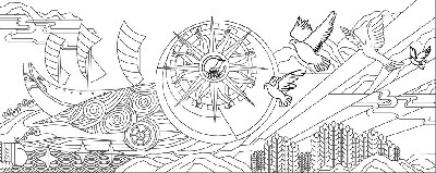 中醫(yī)文化浮雕雕塑原創(chuàng)手繪設(shè)計稿