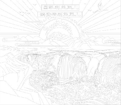 紅色黨建浮雕雕塑原創(chuàng)手繪設(shè)計稿