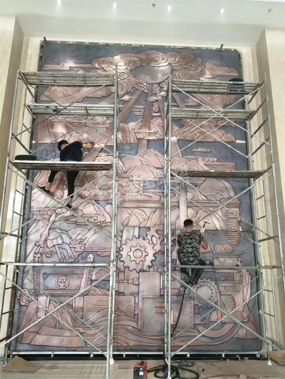 福建福州機(jī)電大廈藝術(shù)鍛銅浮雕項目