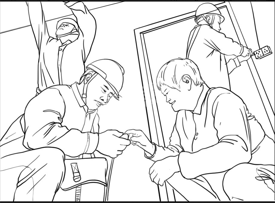 國家電網(wǎng)服務(wù)人民浮雕原創(chuàng)設(shè)計