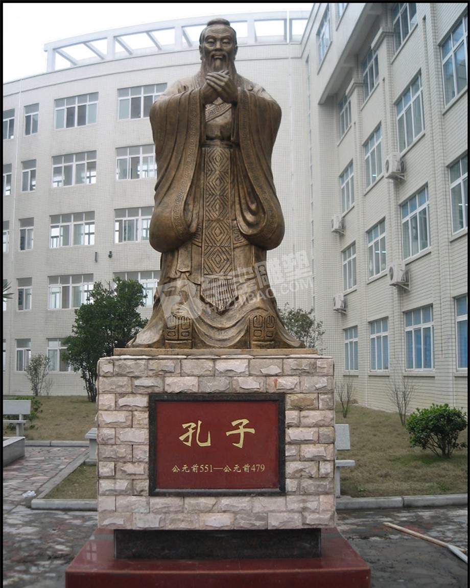 校園文化學?？鬃硬Ａт摲伦香~人物浮雕壁畫玻璃鋼仿鑄銅雕塑定制