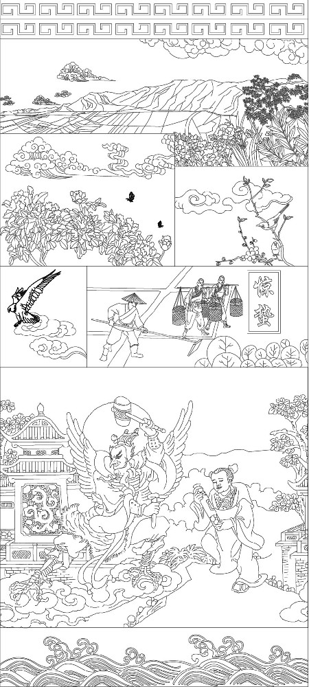 驚蟄浮雕雕塑原創(chuàng)手繪設計稿