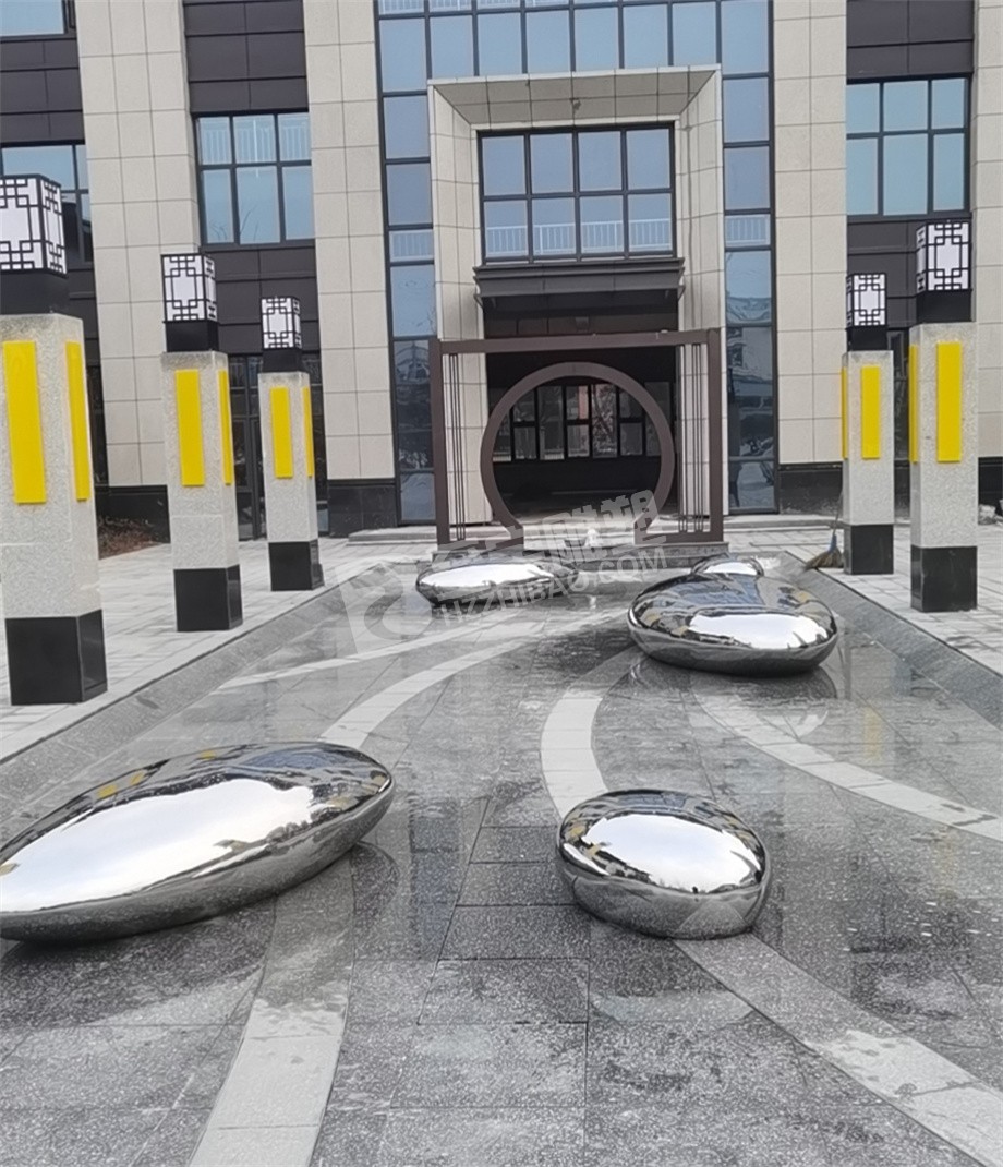 安吉國源水務(wù)卵石鏡面不銹鋼雕塑制作及安裝項(xiàng)目